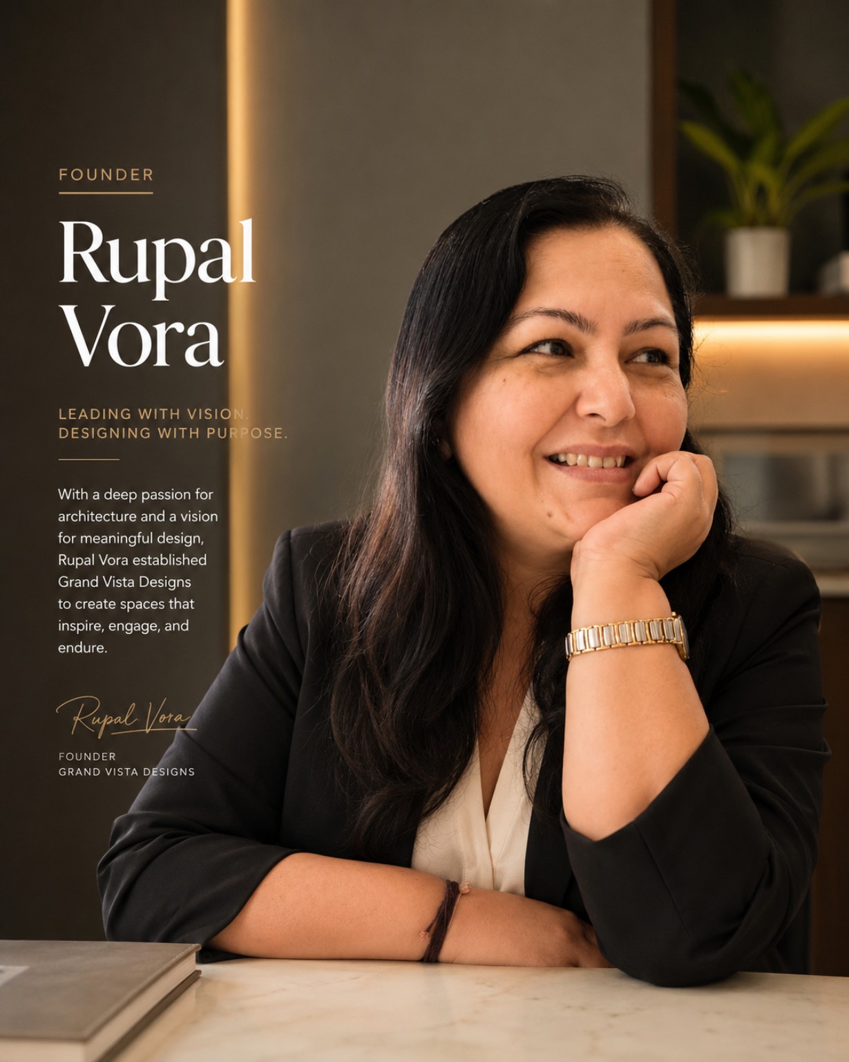 Rupal Vora, Founder of Grand Vista Designs